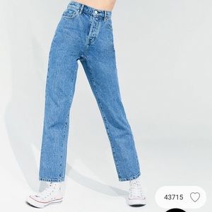 Pacsun Joplin High Waisted Straight Leg Jeans 24